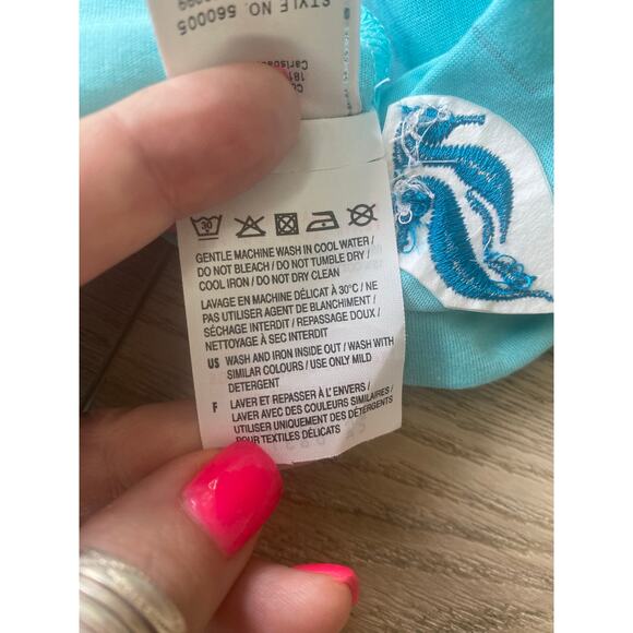 NWT PUMA Golf Tennis Blue Radiancy Hadley Sleeve Moisture Wicking Shirt S - Picture 12 of 12